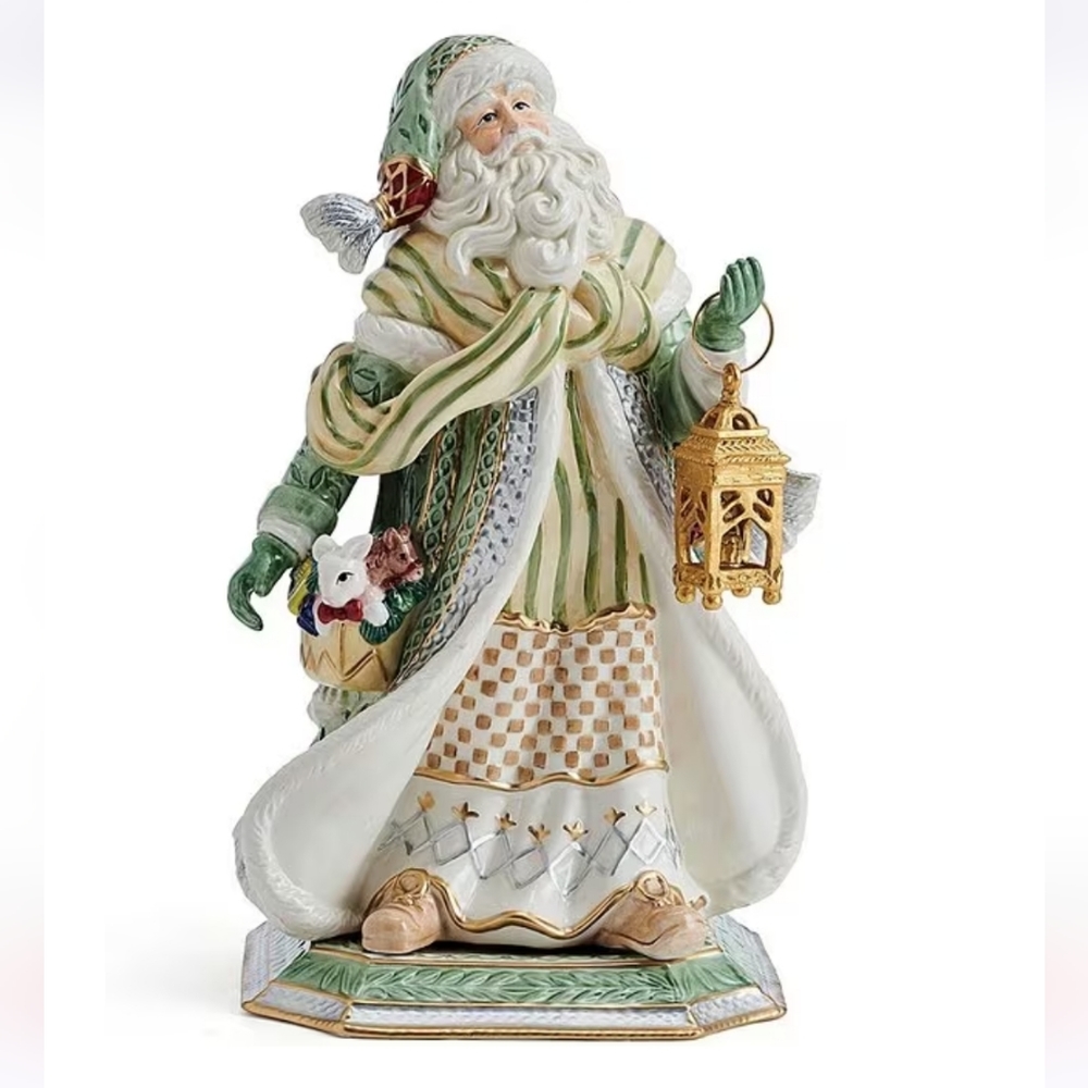 🎅 FITZ AND FLOYD Gregorian Studio Santa Figurine 🎅